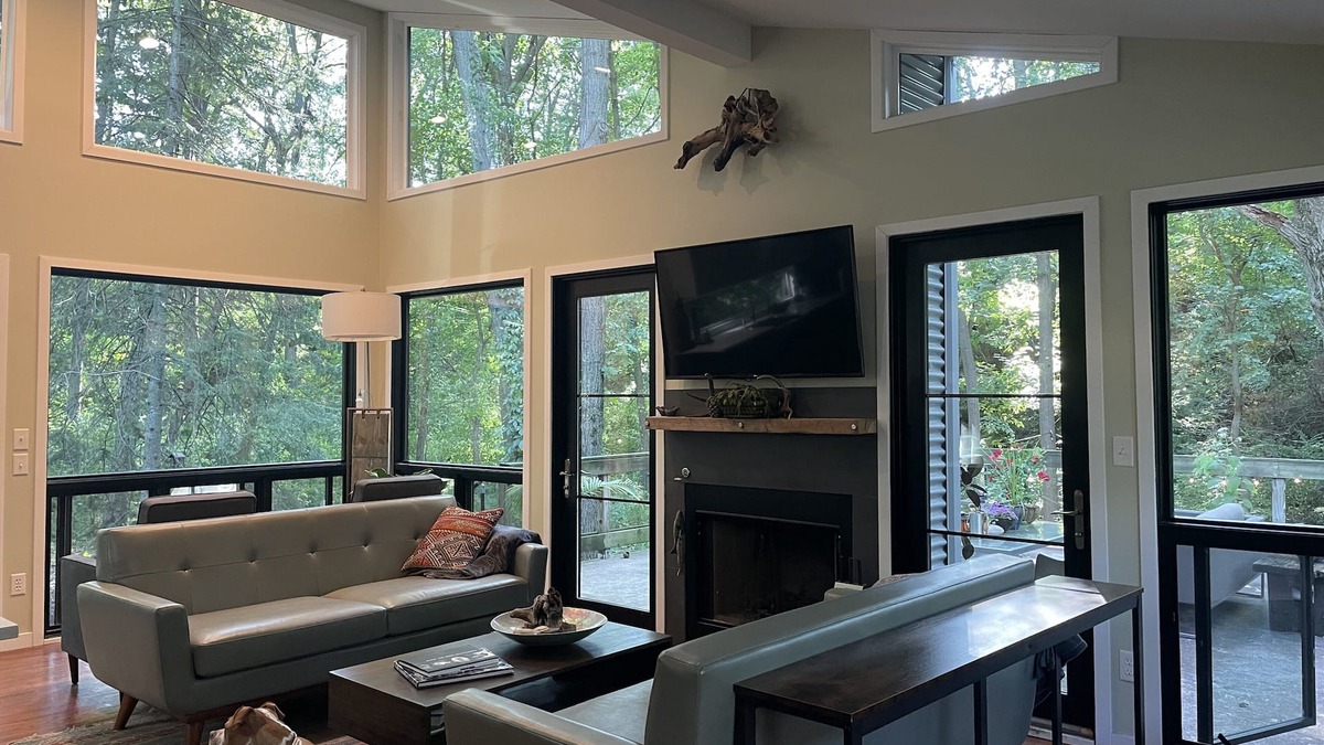 Miller Beach House | Private Wooded Acre, Soaring Windows in Nat’l Park, 2 blocks to the beach