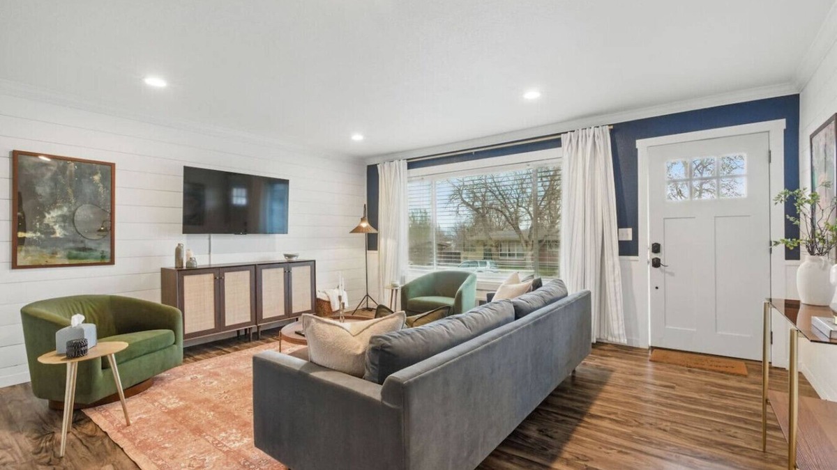 Arvada Plaza Area House | Projector Nights & Park Delights I Designer Reno