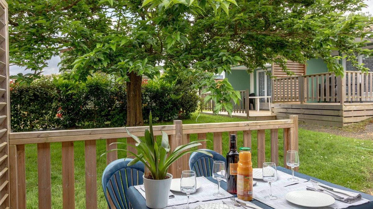 Mache Resort | Property In A Holiday Village '3 - Gîte T2 Eco' with Shared Pool, Private Terrace and Shared Garden