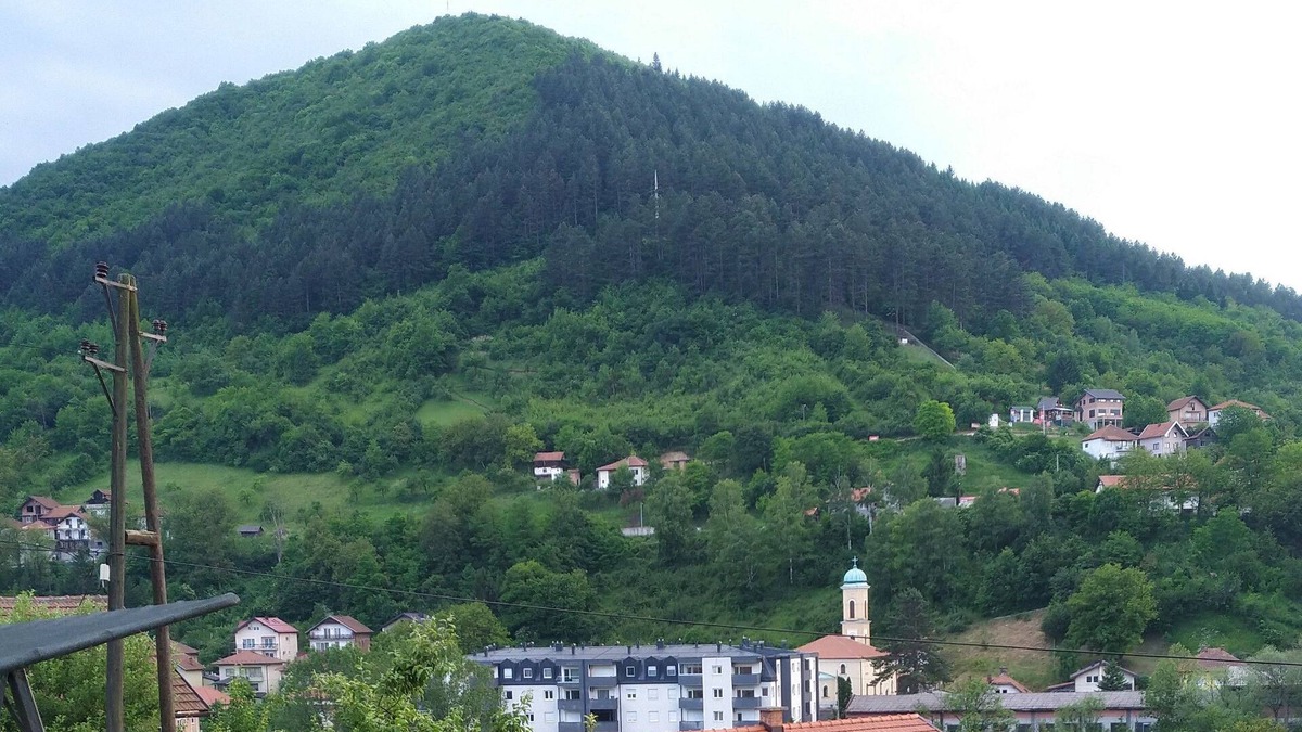 Visoko Apartment | Pyramid View Lodge: View of the Pyramid of the Sun in Visoco, Bosnia-Herzegovina