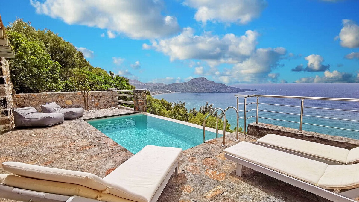 Agios Vasileios Villa | Pyrgos villa 4 ,sea view,pool,South Crete,Plakias