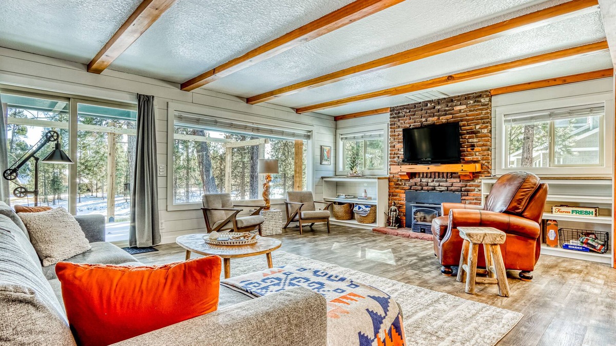 Three Rivers House | Quaint, riverfront home with woodstove, patio, deck, board games & washer/dryer