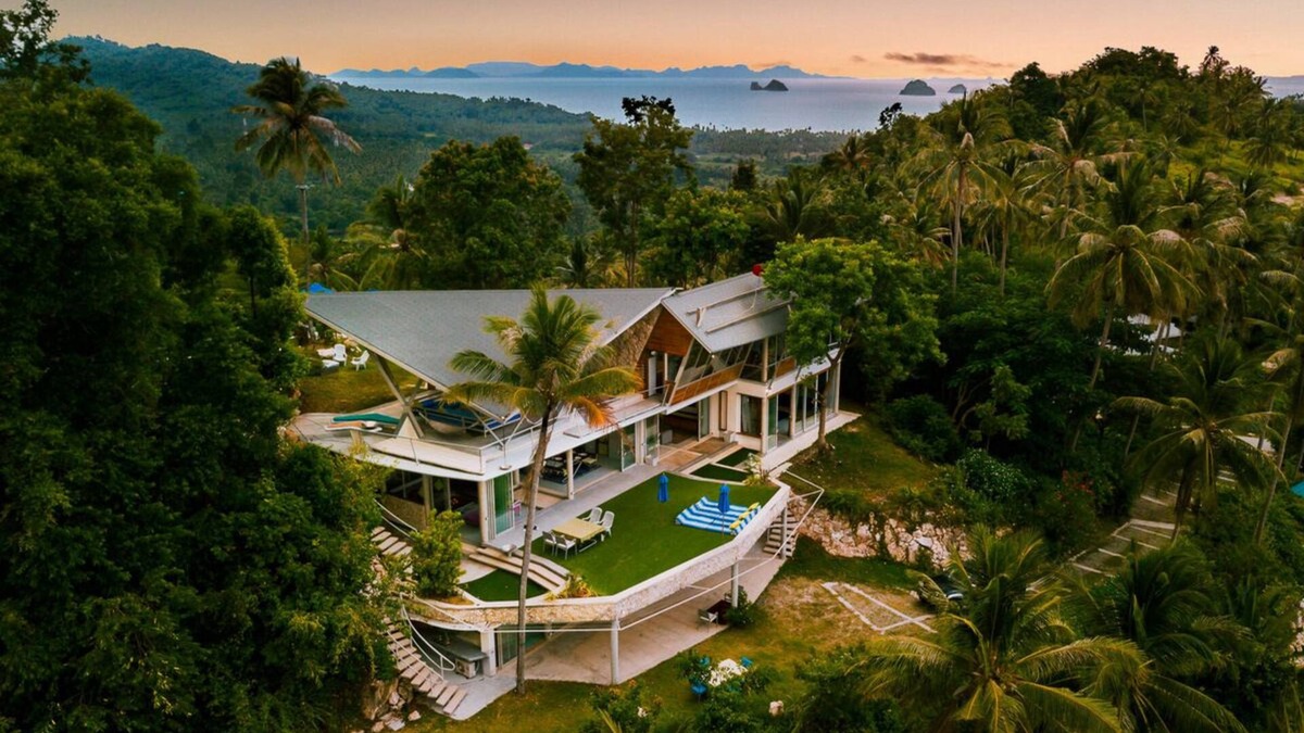 Thong Krut Villa | Quartz 5 BR great ocean views