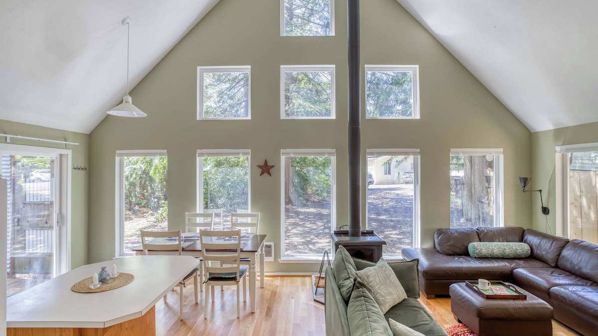 Nehalem House | Quiet, Bright Home in Nehalem, Woodstove, Bedrooms with Balconies, Dog-Friendly!