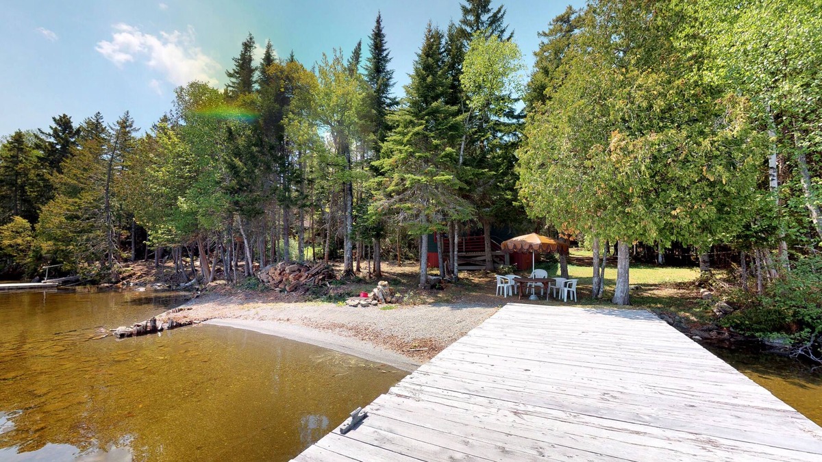 Northeast Somerset Cabin | Quiet Dog-Friendly Waterfront Getaway with Private Beach, Dock, & Firepit