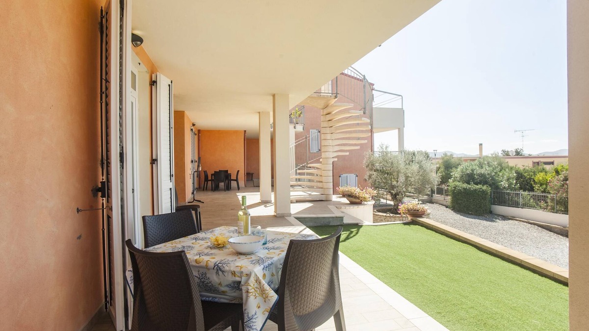 Sant'Anna Arresi Apartment | Quiet Flat “Appartamento 2” with Mountain View, Terrace, Garden & A/C