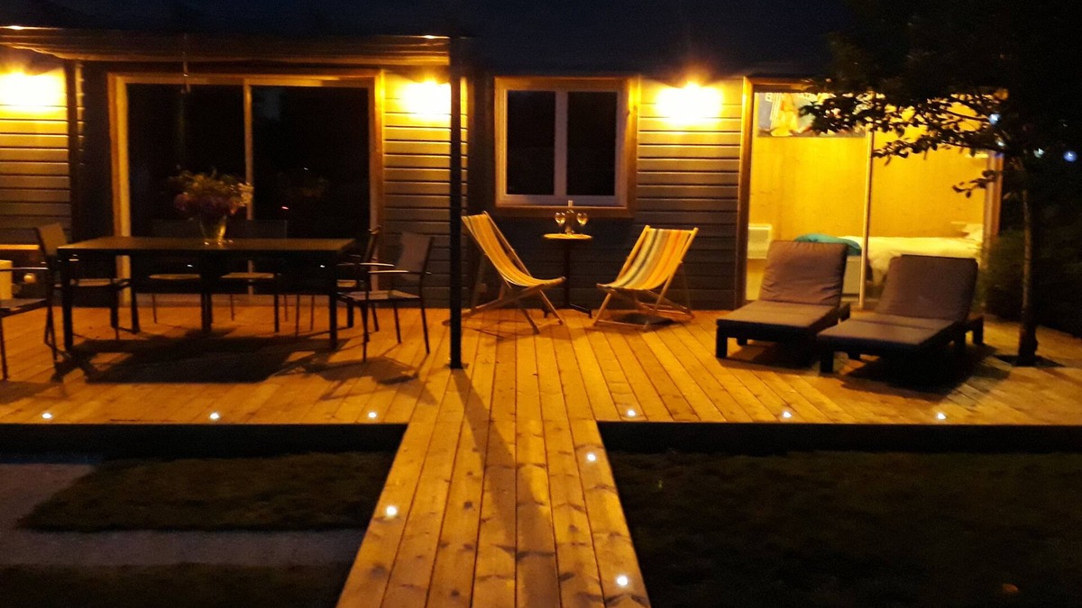 Plomeur House | Quiet new wood house Near beaches, Surf Spa Pool Terrace