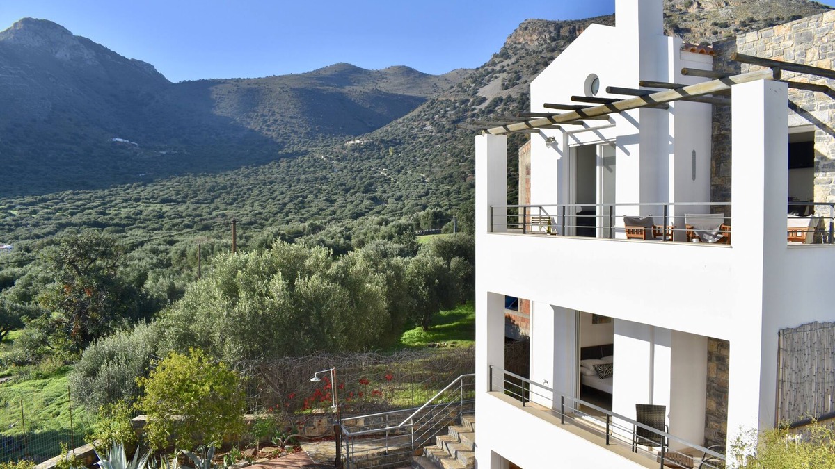 Elounda Villa | Quiet villa, 3 bed 2 bath, close to village, pool & garden, sea & mountain views