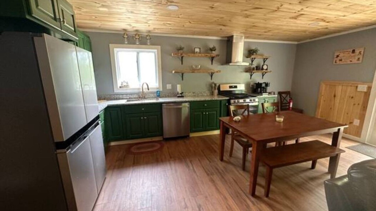 Dexter Cabin | Rail Trail Retreat! Recently remodeled cozy home on Snowmobile/ATV Trail!