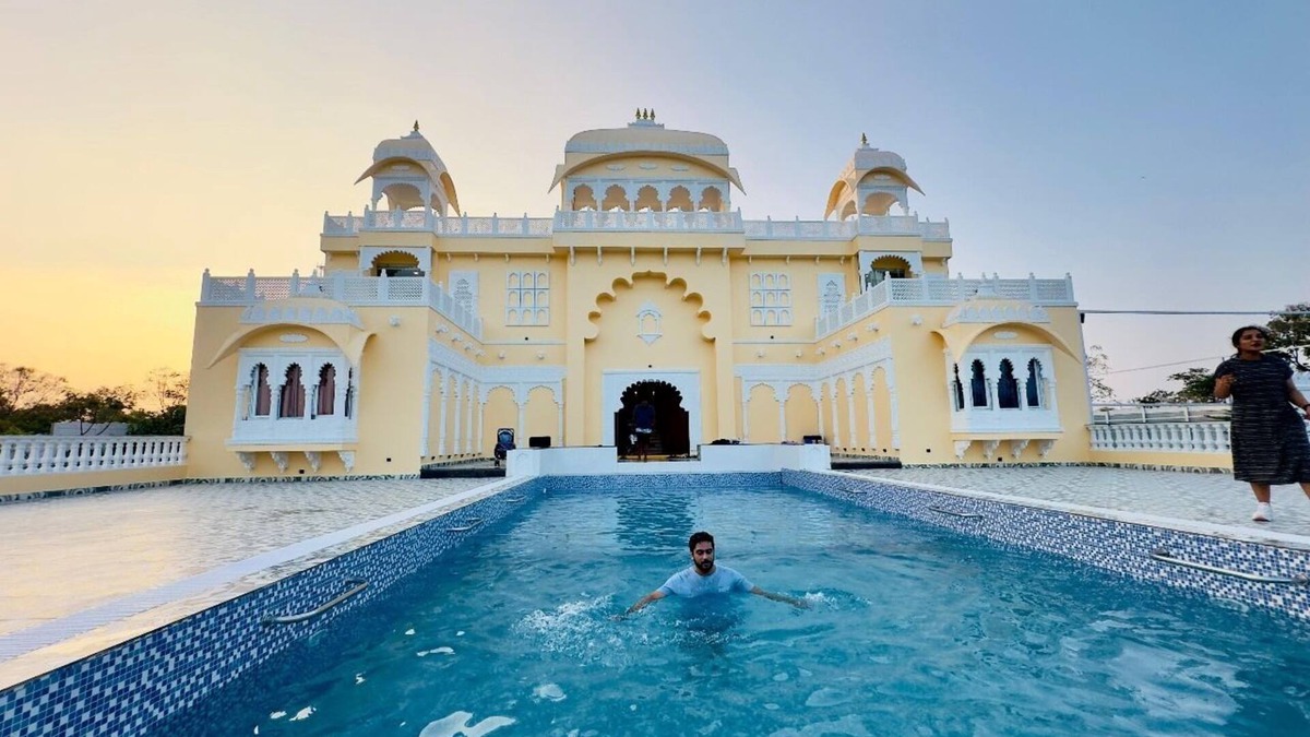 Ibrahimpatan Villa | Rajputana Palace with Private Pool in Hyderabad by Homeyhuts