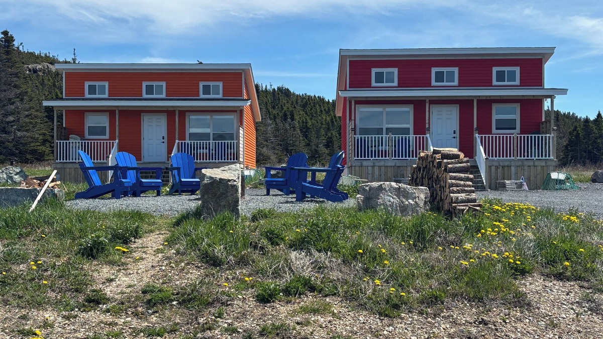 Twillingate Cottage | Red & Orange Jellybeans: Great ocean views and sunsets a short walk to town.