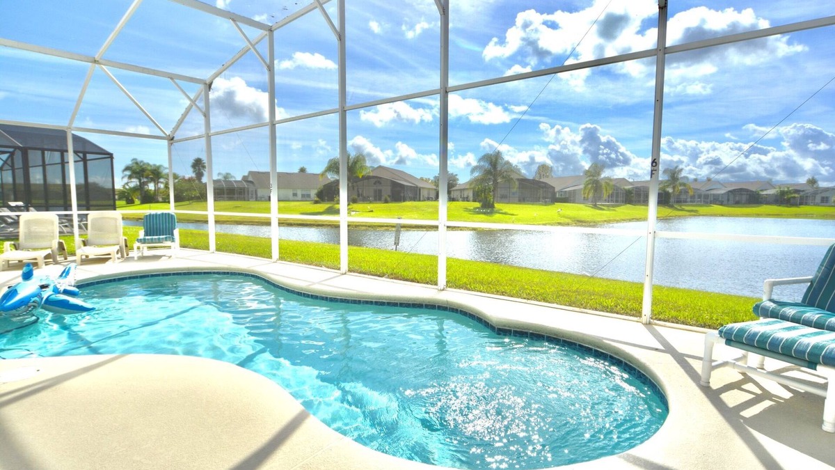 Eagle Pointe South Villa | Ref 42. Stunning pool Home with Lake View. Near Disney