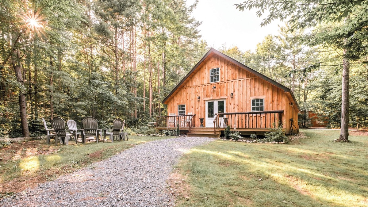 Middle Grove House | Relax at a nature inspired lodge on 60 wooded acres. Dog-friendly, kid-ready, and perfect for groups
