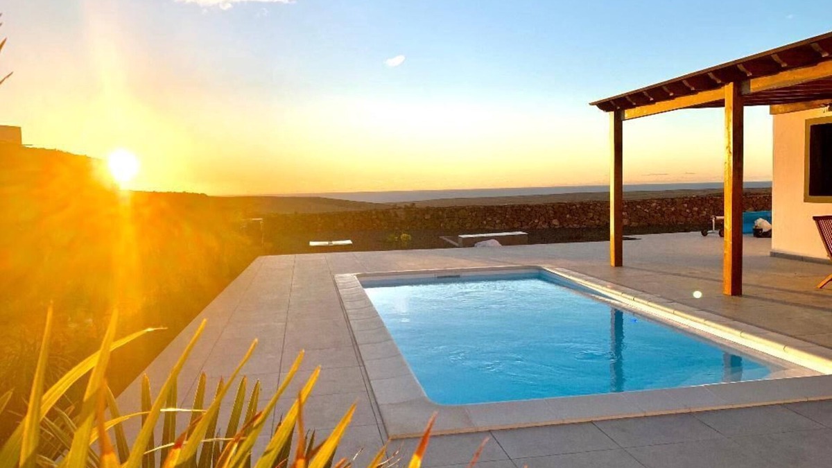 Tindaya House | Relax in Tranquil Tindaya with Heated Pool and Great Views