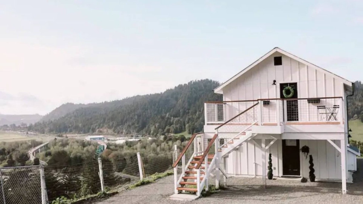 Rio Dell Apartment | Remodeled barn with spectacular Views near redwoods and coast!