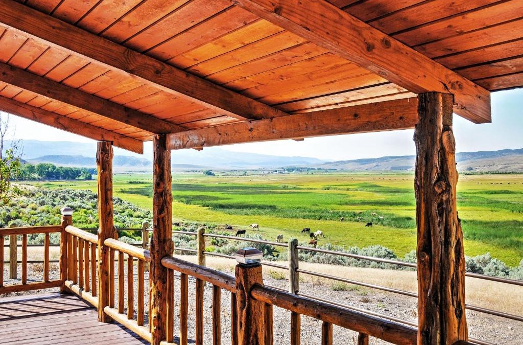 Antimony House | Remote Antimony Log Cabin with Green Meadow Views!