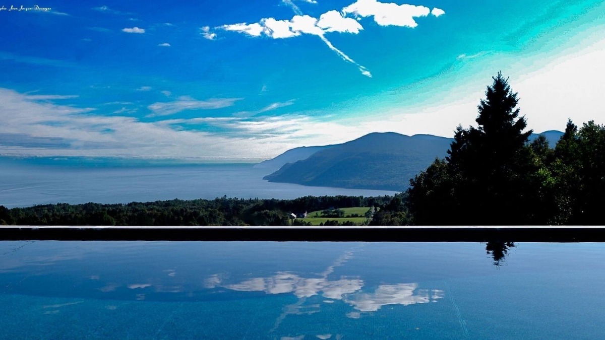 Baie-St-Paul Cottage | Renovated cottage: stunning views, pool, hot tub