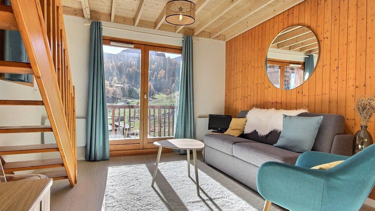 Plagne 1800 Apartment | Renovated duplex for 6 people with balcony in Plagne 1800