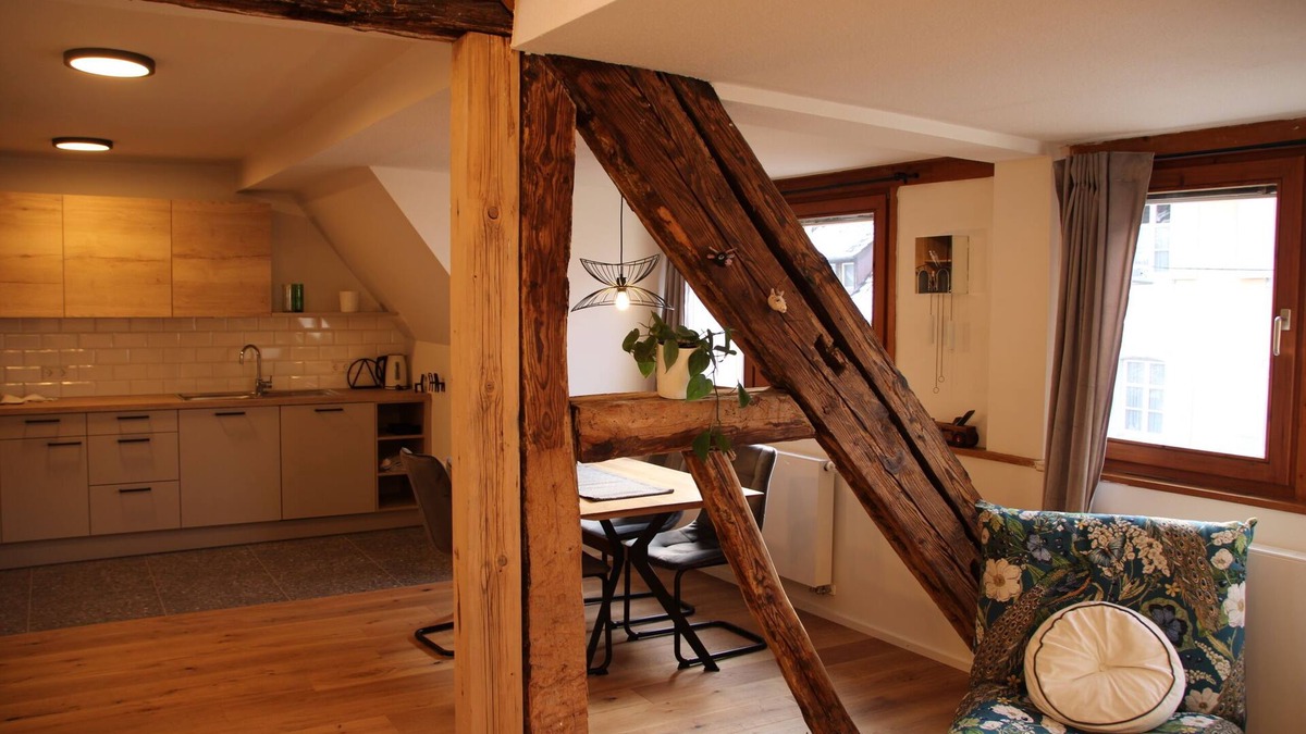 Sulzburg Apartment | Renovated maisonette vacation apartment in the historic old town center of Sulzburg