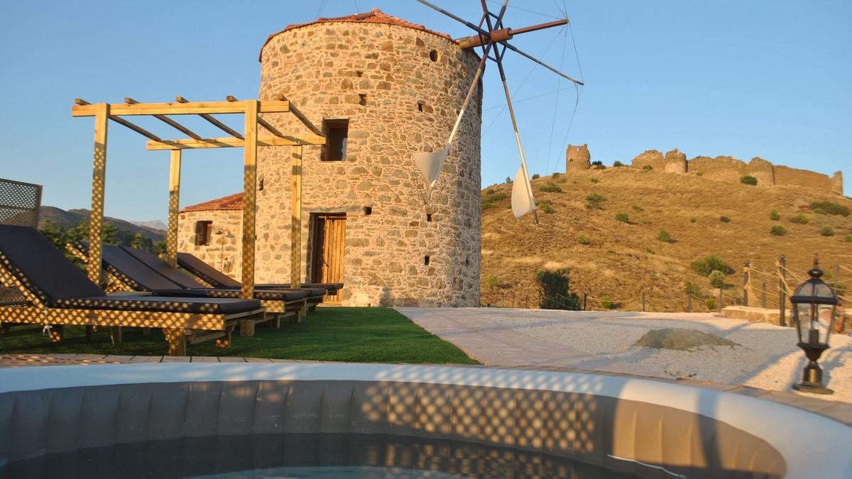 Volissos House | Renovated traditional windmill with amazing views of the Aegean Sea