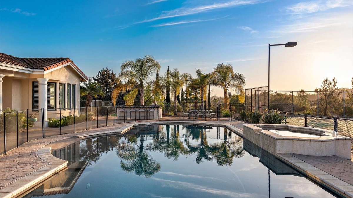 Fallbrook House | Resort Style Home With Luxury Amenities - Lighted Pool, Tennis Pickleball Court