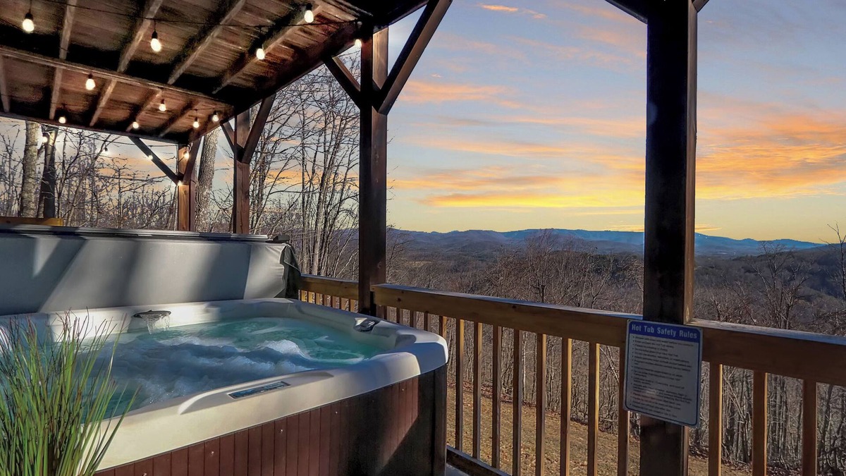 Bostic Cabin | Rest S'more! Mountain View and HOT TUB!