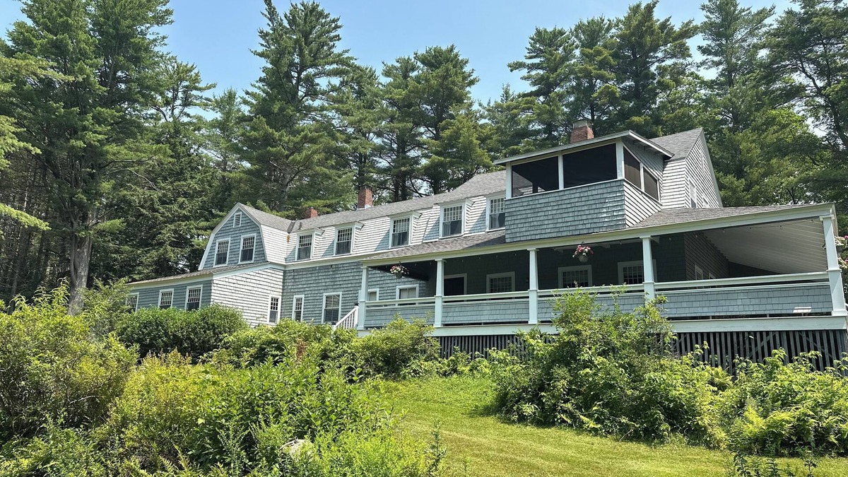 Harrisville Cottage | Retreat or Reunion Home with Grand Porch and Views of Mountain and Lake