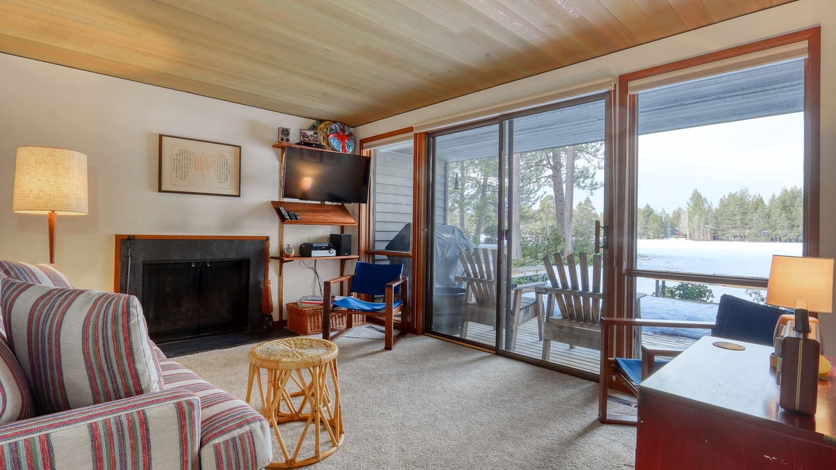 Overlook Park Condo | Retro, Dog-Friendly Condo with Fireplace, Wi-Fi, & SHARC Access