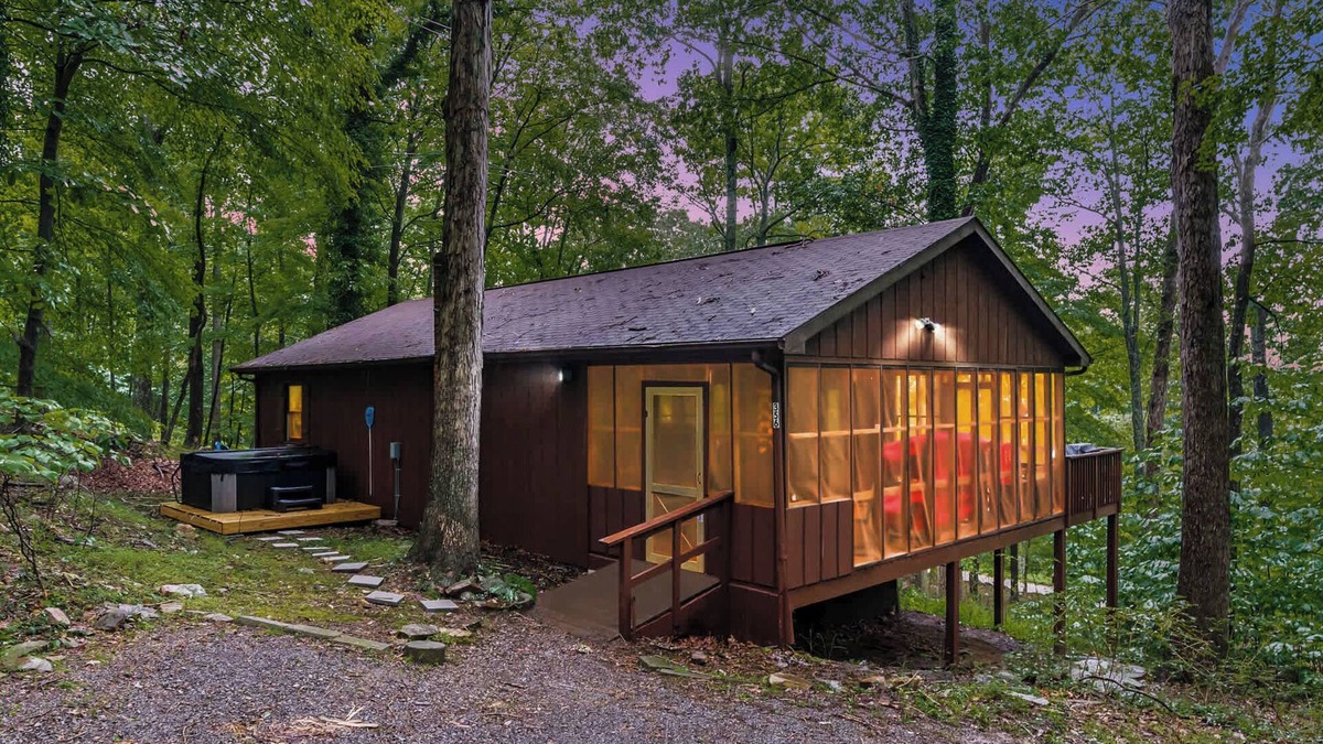 Great Cacapon Cabin | River Cabin w/Hot Tub, Screened Porch & Fire Pit