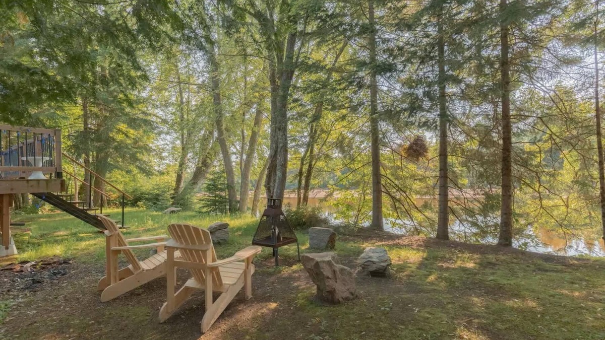 Brebeuf Ski Chalet | Riverfront Getaway with Hot Tub & Scenic Views