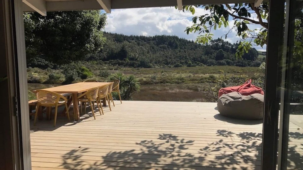 Whangamata House | Riverside Retreat - 3 Bedrooms + Fully Contained Sleepout + Hot Tub