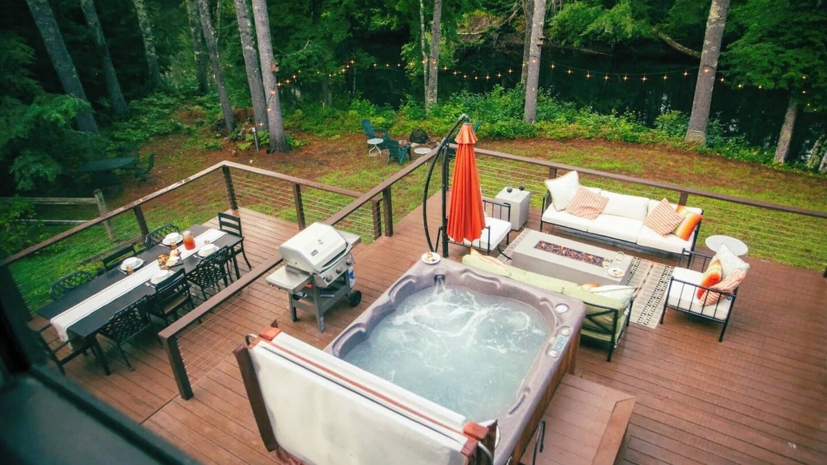 Webster House | Riverside Retreat w/Hot Tub, Gym & Dock
