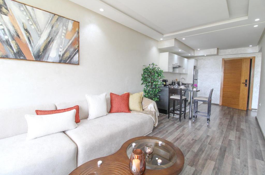 Casablanca Apartment | Riviera Escape - Appart Neuf Climatisé avec Balcon à Maarif Anfa