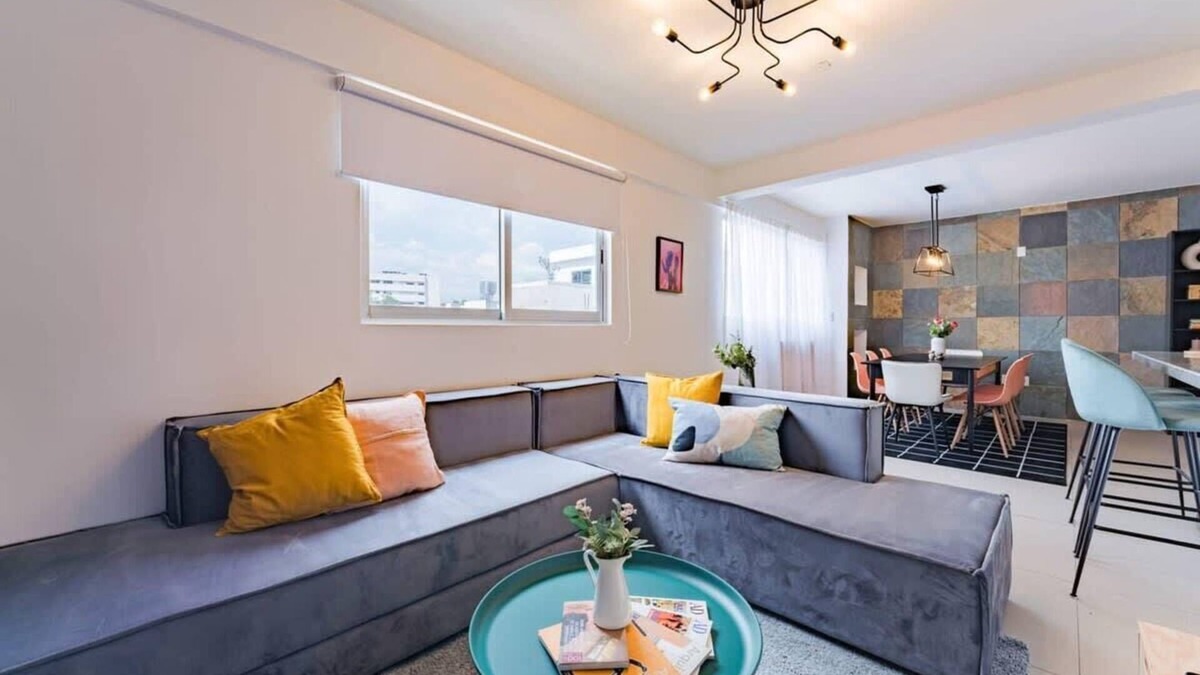 Roma Norte Condo | Roma Norte Group stay: Smart TV, Workspaces