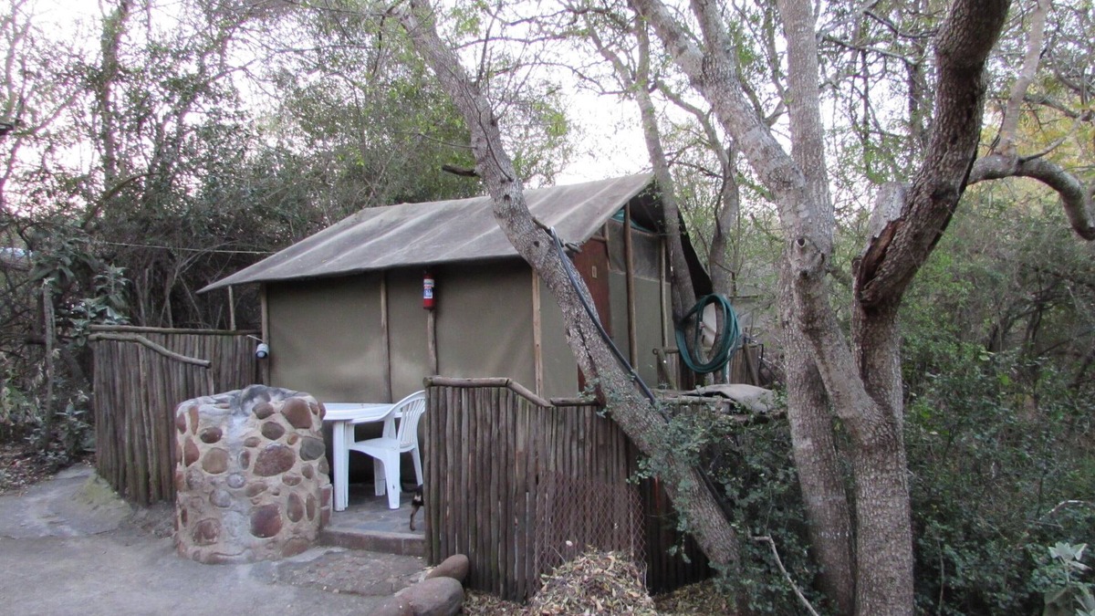 Thorny Bush Game Reserve House | Romantic canvas pad on river, share shower with monkeys and listen to the lions
