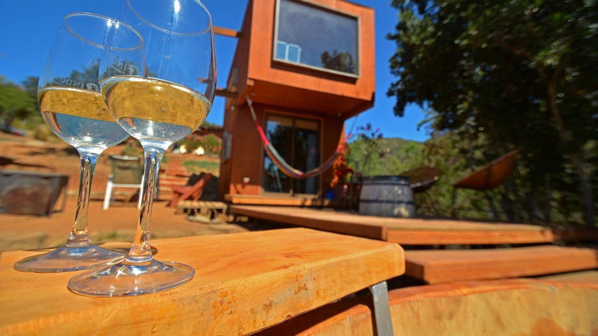 Valley of Casablanca Cabin | Romantic Tinyhouse and Hot Tub,the best Relax in the Wine Valley of Casablanca