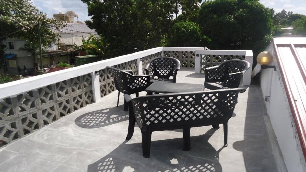 Port Mathurin Apartment | Roof top terrace at Lacaze TiMay in Port Mathurin