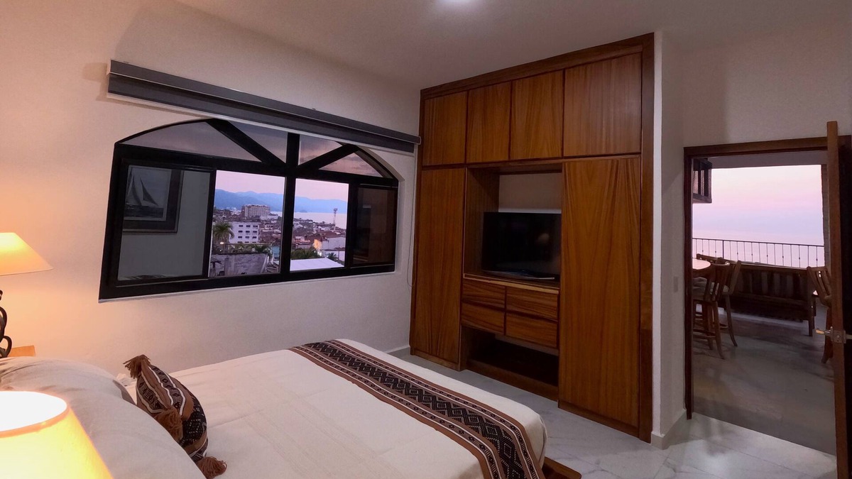 Colonia 5 de Diciembre Apartment | Rooftop bedroom in Puerto Vallarta