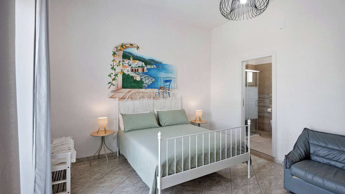 Pagani Bed & Breakfast | Room 'Camera Tripla Costiera' with Shared Terrace, Wi-Fi and Air Conditioning