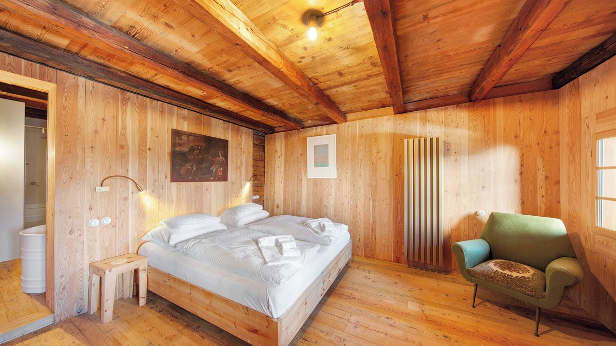 Dosoledo Apartment | Room 'Cedùtä' with Mountain View, Shared Terrace and Wi-Fi