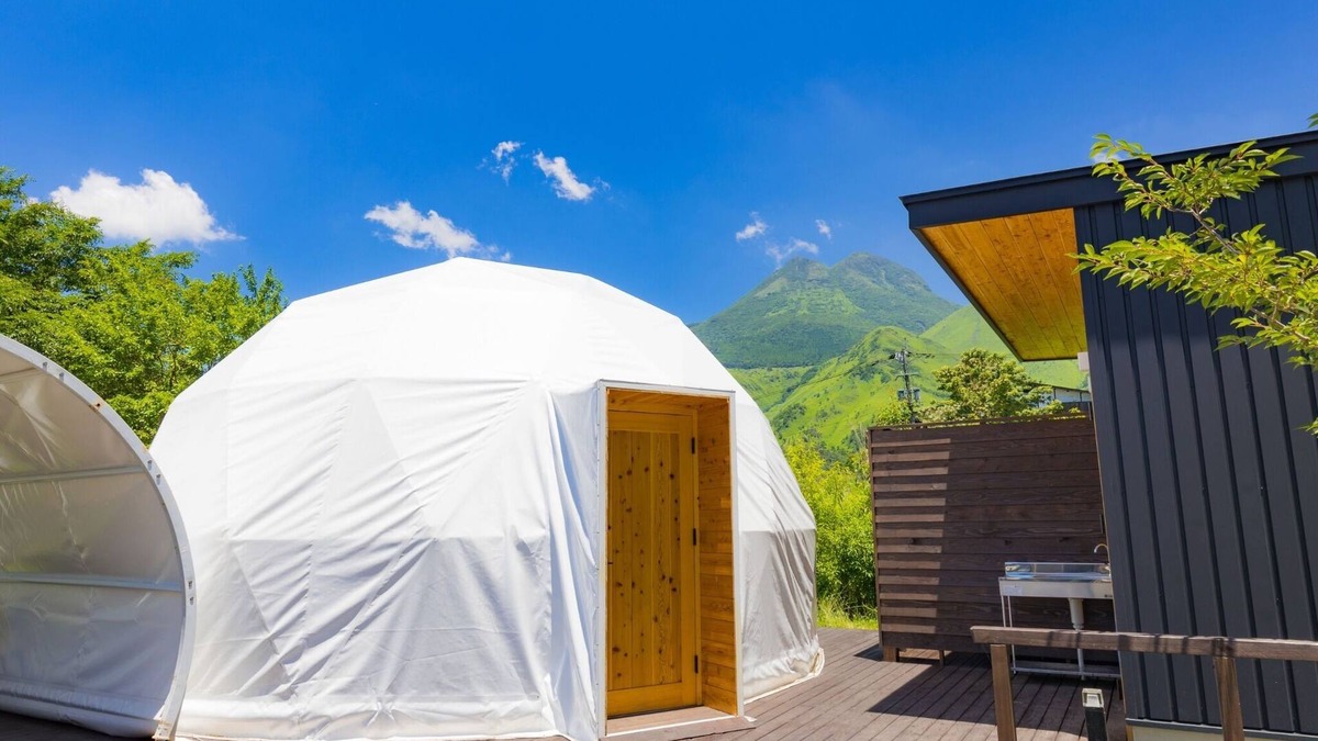 Yufuin Onsen Cabin | Room dome tent with hot spring 1 night and 2 /Yufu Ōita