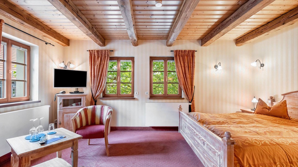 Soernewitz Apartment | Room 'Vinotel 11' with Shared Garden, Wi-Fi and Air Conditioning