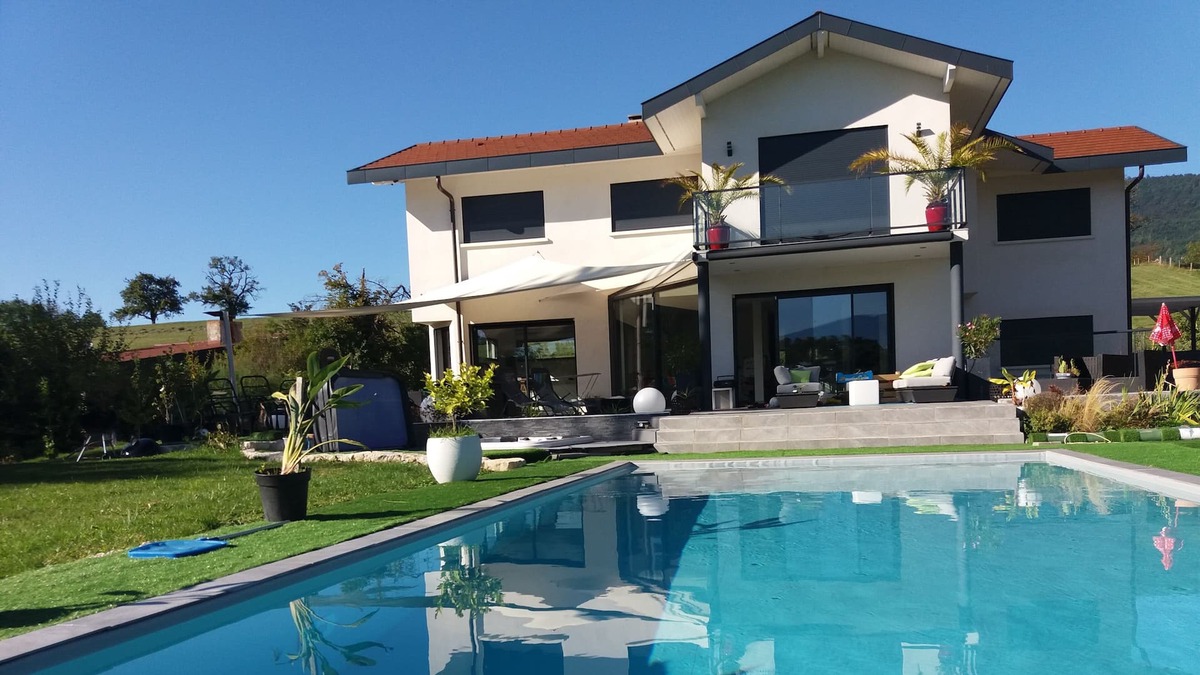 Fillinges House | Rooms, Fillinges, Heated swimming pool, Spa, 10 people, airHockey, billiards, bbq