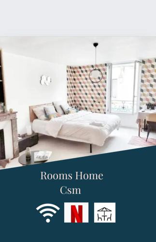 Charly-Sur-Marne House | ROOMS HOME CSM Suites privées 1 suite 2 chambres sans terrasse 40m2 et 1 grande suite avec terrasse 36m2 en cœur de ville entre Paris et Reims 40 mn Disneyland Paris