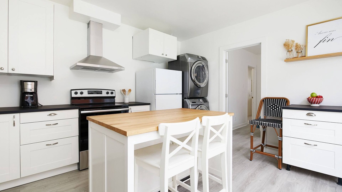 La Petite-Patrie Apartment | Rosemont Retreat: Chic 1BR Apt W/Terrace & AC on the Plaza St-Hubert