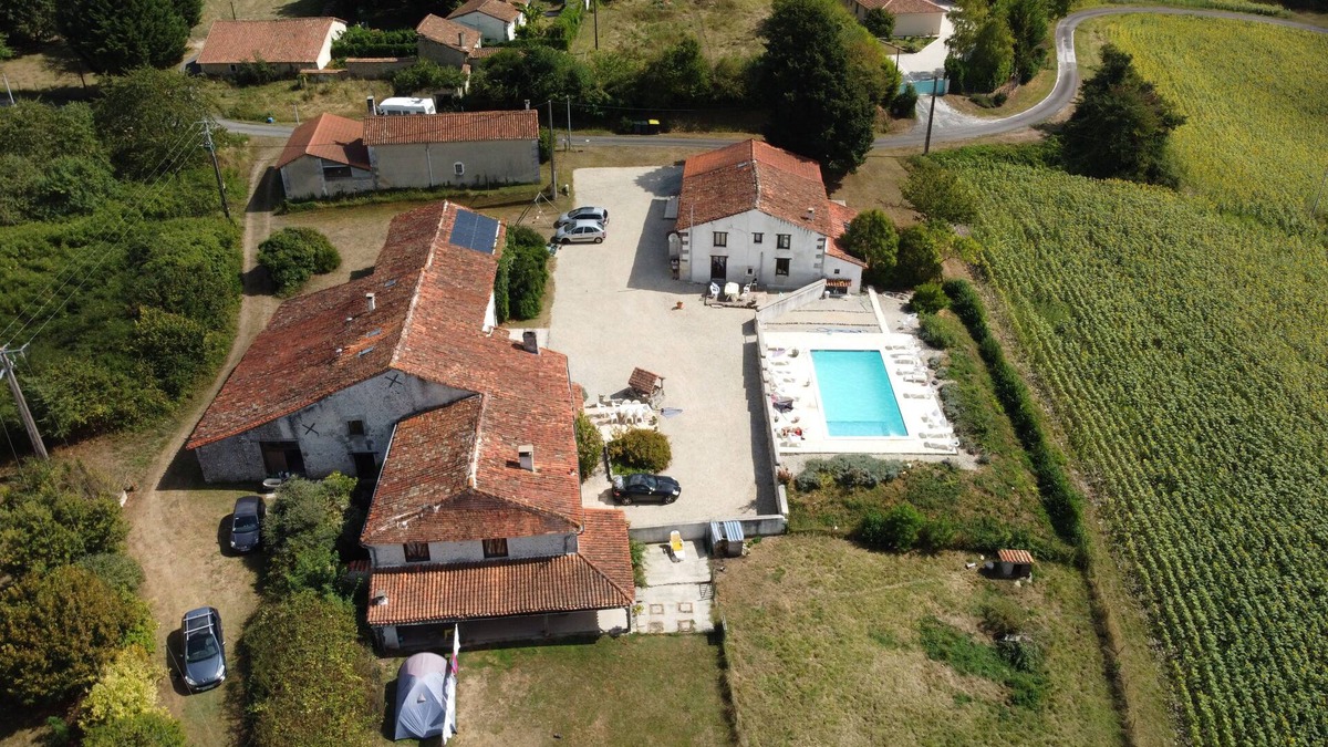 Boisne-la-Tude House | Rural retreat for 8 with amazing view, shared large pool and games barn