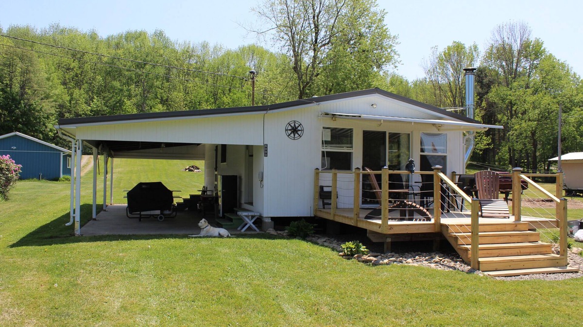 Rushford Lake House | Rushford Lake Waterfront Lake House with Private 50' Waterfront and Dock.