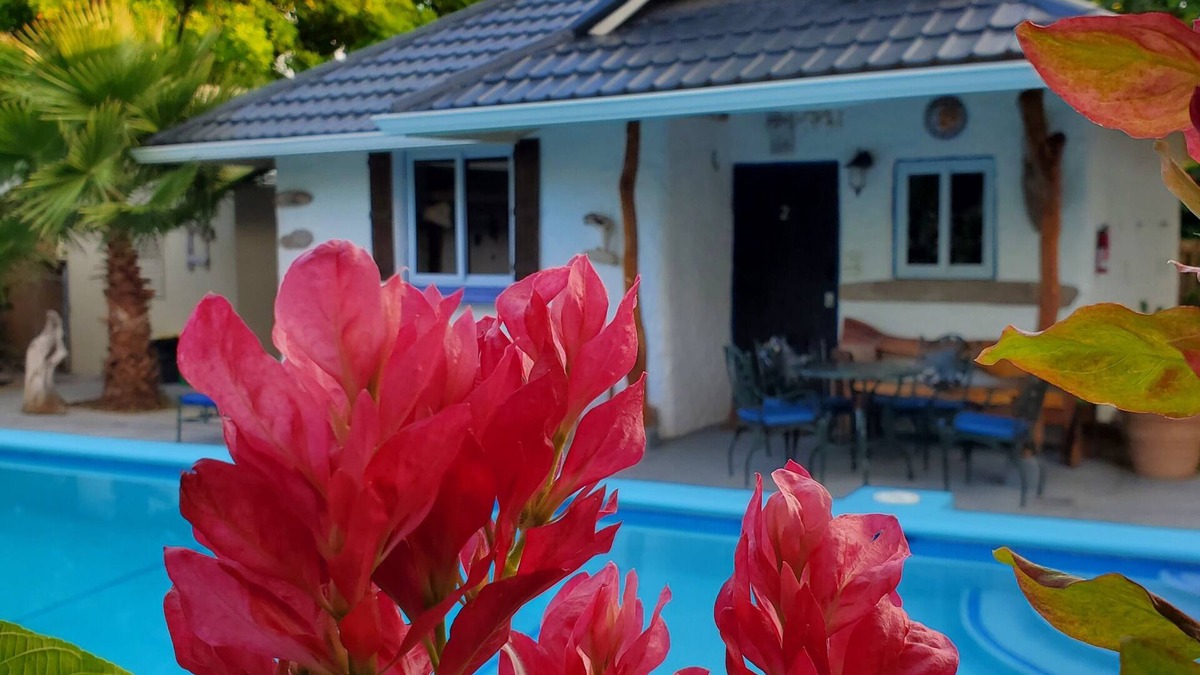 Runaway Bay Cottage | Rustic Cottage - A/C, Parking, Pool & Beach Access