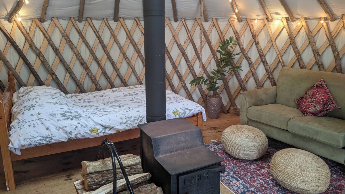 Dedham Cabin | Rustic farmstay in a cozy yurt