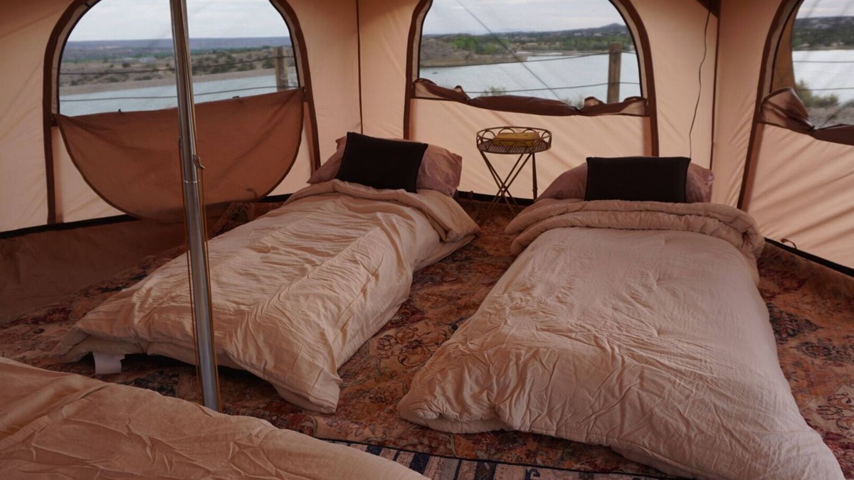 Farmington Resort | Rustic glamping hideaway—Animas River views, quiet woods, close to it all.